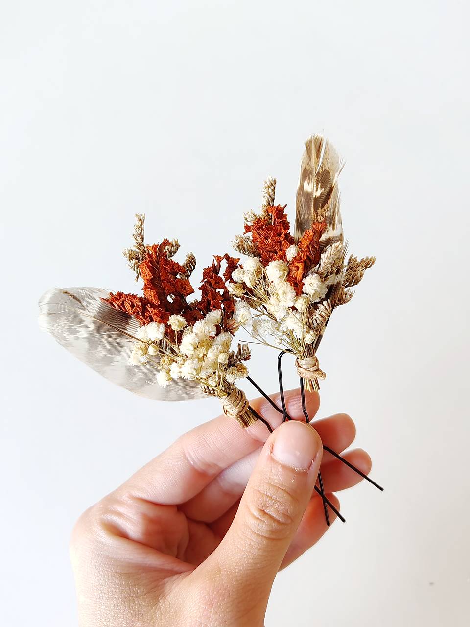 Kvetinová vlásenka "teplo jesenných dní" - pierko