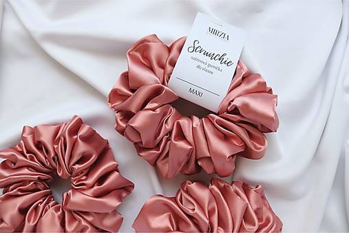 Saténová scrunchie | MAXI