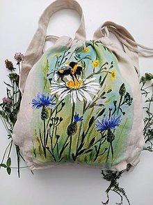 Batohy - Maľovaný ruksak, čmeliak - 15917829_