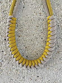 Náhrdelníky - Lanový náhrdelník LIA #01 - 15915760_