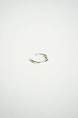 Náušnice - Strieborná náušnica - fejkový piercing (väčší krúžok) - 15921071_