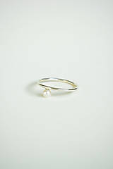 Prstene - Strieborný prsteň s riečnou perlou - 15921107_