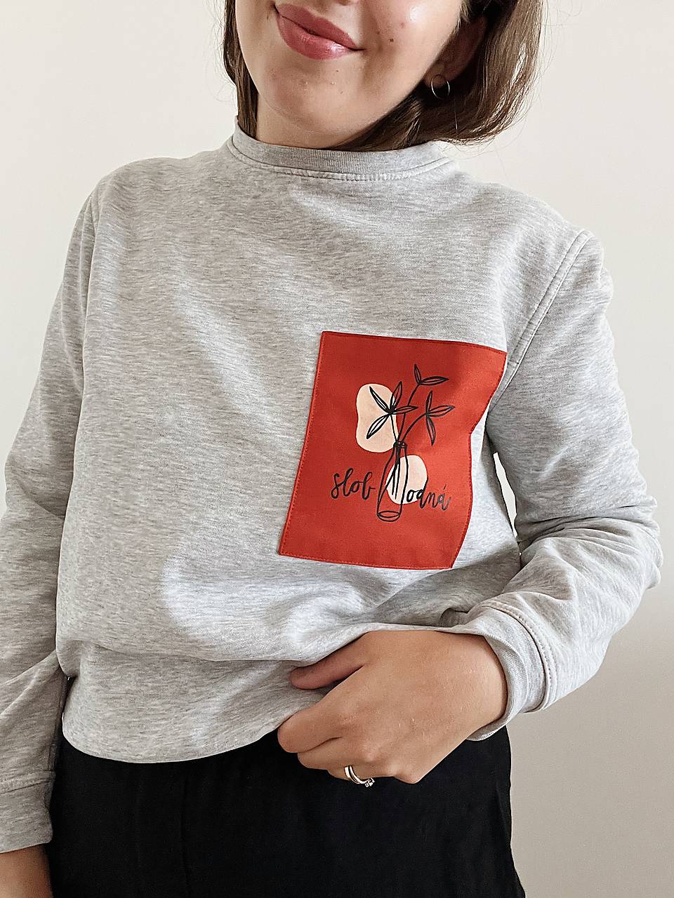 Upcyklovaná mikina SLOBODNÁ