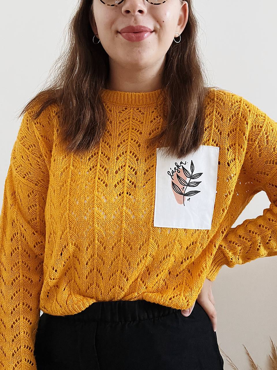 Upcyklovaný sveter LÁSKA