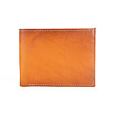 Pánske tašky - Pánska elegantná peňaženka z pravej kože v tmavo žltej farbe, ručne tamponovaná - 15920403_