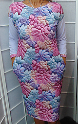 Šaty - Šaty s kapsami - květy S - XXXL - 15921094_