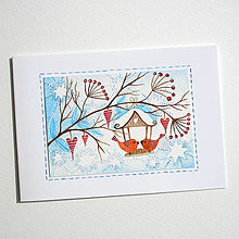 Papiernictvo - Vianočná pohľadnica 152 - 15919592_
