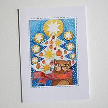 Papiernictvo - Vianočná pohľadnica 154 - 15919874_