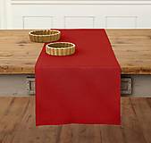 Úžitkový textil - Tom Linen stolný bežec Červená 65x140 - 15921011_