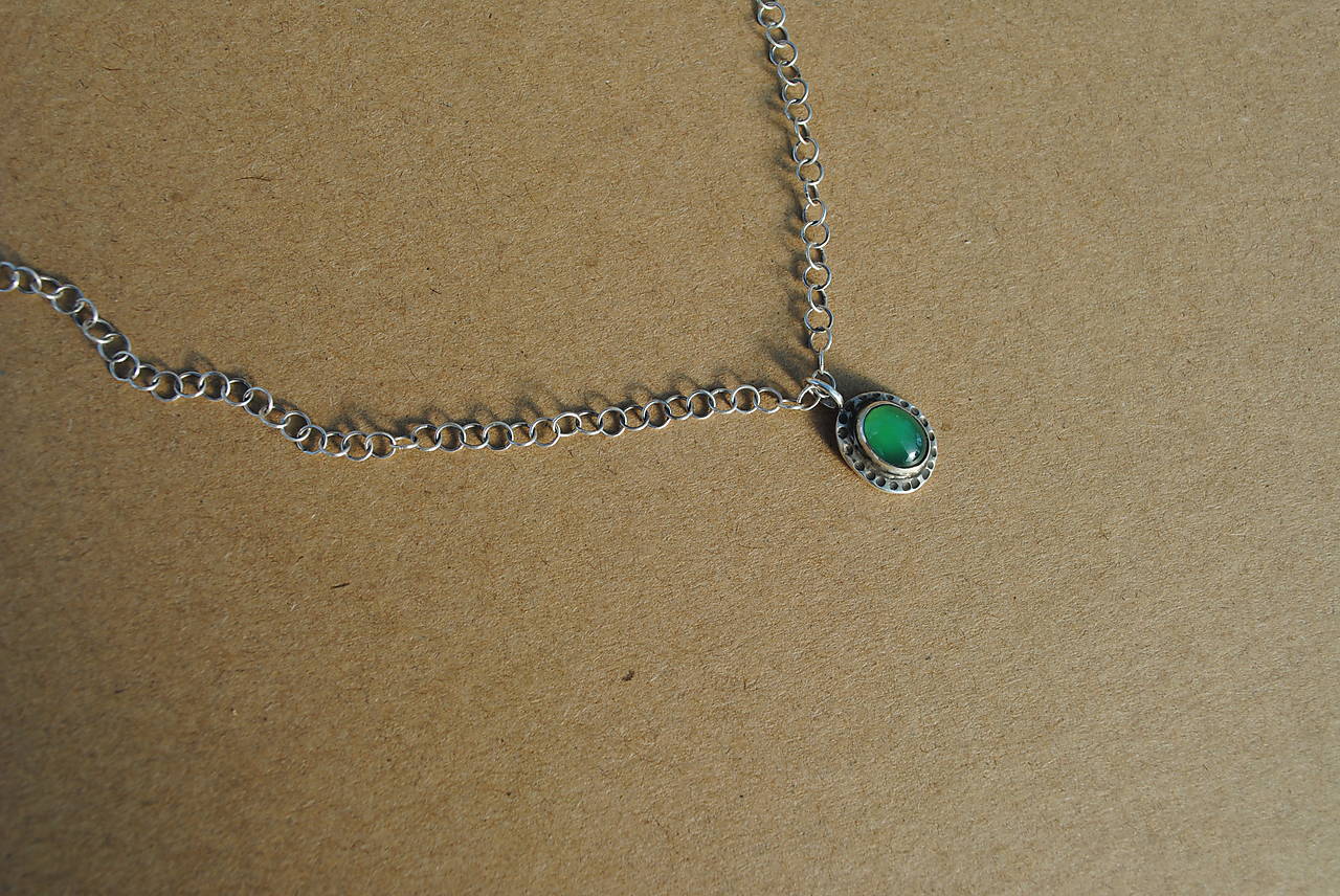 Prívesok s chrysoprasom