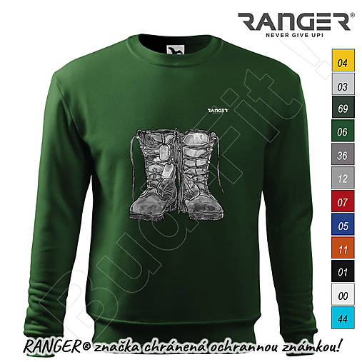 Mikiny - Mikina RANGER® - TOPÁNKY - a (Zelená) - 15920151_