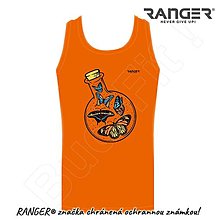 Topy, tričká, tielka - Tielko RANGER® - MOTÝLE (Oranžová) - 15919709_