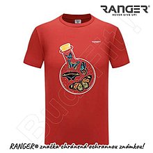 Topy, tričká, tielka - Tričko RANGER® - MOTÝLE (Červená) - 15919737_