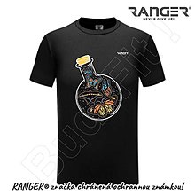 Topy, tričká, tielka - Tričko RANGER® - MOTÝLE (Čierna) - 15919746_