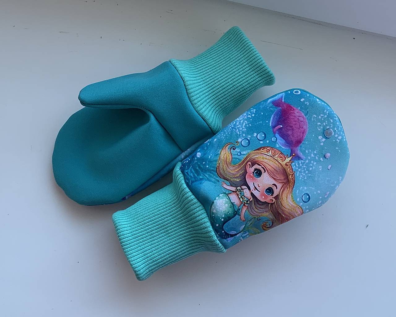 Softshellové rukavice-mořské víly (3-4 roky) / Romaana - SAShE.sk