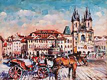 Obrazy - Praha s koníkom na ulici - 15923567_