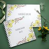 Papiernictvo - Anglická záhrada 1 - kniha hostí alebo album - 15924486_