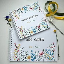 Papiernictvo - Lúka farebná - kniha hostí alebo album - 15924516_