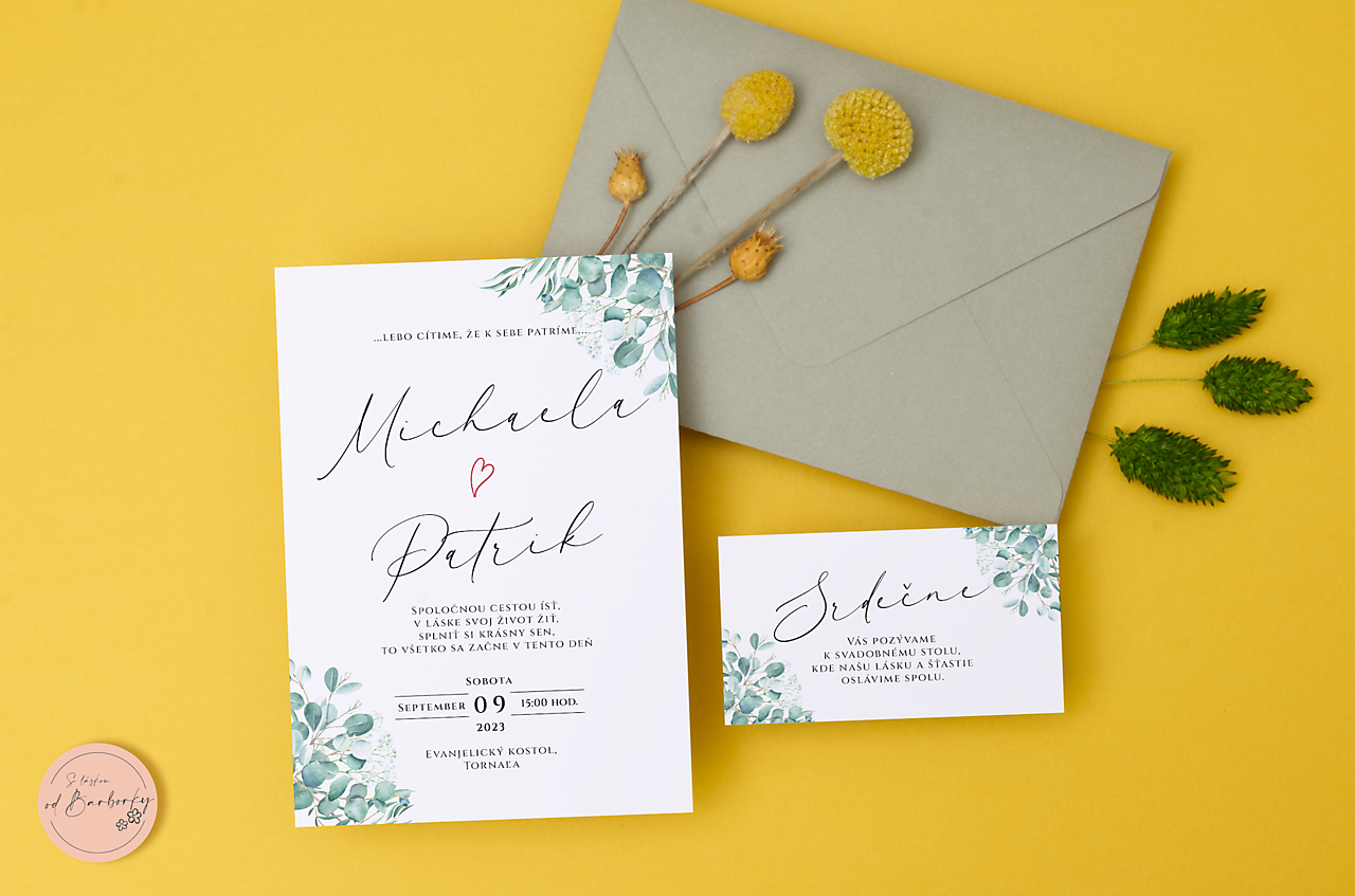 Svadobné oznámenie B#85A