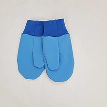 Detské doplnky - Rukavice softshellové flísove "Mesiac - 2" modre - 15921476_