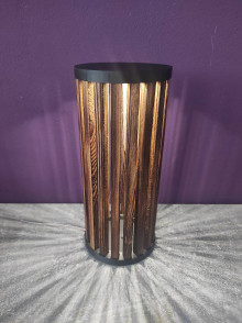 Svietidlá - Drevenná stolová lampa - 15924128_