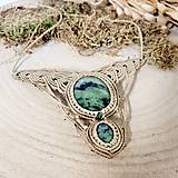 Náhrdelníky - Makramé boho náhrdelník ZOISIT - 15922399_