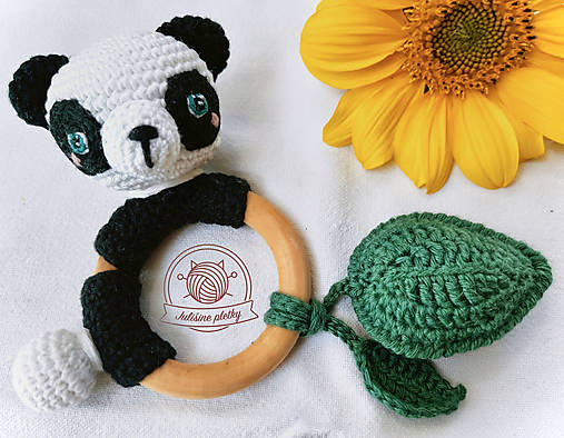 Hračky - Hrkálka - PANDA - 15925919_