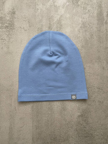 Detské čiapky - Jednovrstvová čiapka SKLADOM  (Nebíčková modrá) - 15924903_