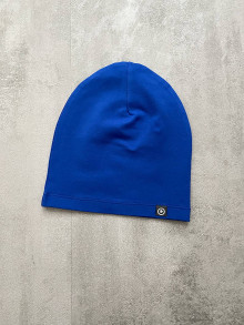 Detské čiapky - Jednovrstvová čiapka SKLADOM  (Kráľovská modrá) - 15924907_