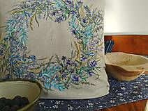 Úžitkový textil - Vankúš -veniec z levandule - 15924944_