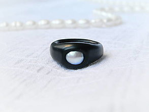 Prstene - S perlou...prsteň - 15925016_