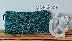 Kabelky - Handmade háčkovaná kabelka listová - 15926670_