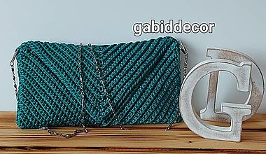 Kabelky - Handmade háčkovaná kabelka listová - 15926670_