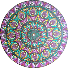 Obrazy - Mandala so zrkadielkami - 50cm - 15925878_