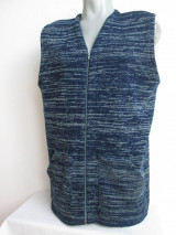 Pánske oblečenie - Pánská vesta - mint v tmavě modré - 15930003_