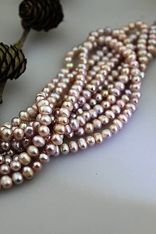 Minerály - perly prírodné 5-6mm - 15928064_
