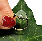 Prstene - ZLATÝ prsteň CHRYZOOPÁL s dendrity 16*13 - 15928365_