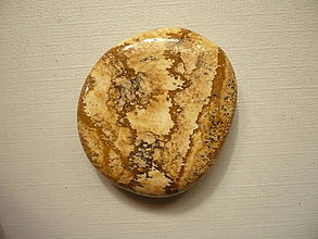 Minerály - Placka - jaspis obrázkový 39 mm, č.830f - 15929533_