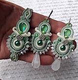 Sady šperkov - Sofia- zelený šujtášový set - 15930356_