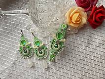 Sady šperkov - Sofia- zelený šujtášový set - 15930358_