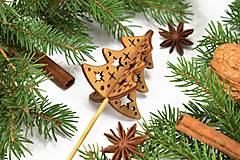 Hviezdičkový stromček - vianočná ozdoba (zápich)