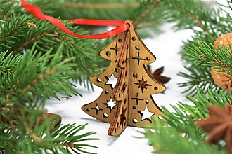 Dekorácie - Hviezdičkový stromček - vianočná ozdoba - 15932570_