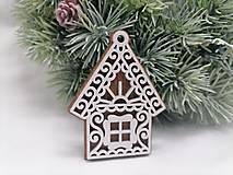 Dekorácie - Vianočná ozdoba na stromček - perníkový domček - 15933242_