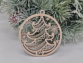 Dekorácie - Vianočná guľa na stromček - stromček - 15933168_