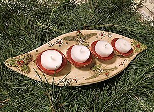 Svietidlá a sviečky - Adventný svietnik - 15931876_