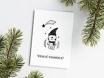 Papiernictvo - Vianočná pohľadnica - Medvedík a Kométa - 15932283_