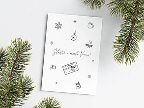 Papiernictvo - Vianočná pohľadnica - Šťastné a veselé Vianoce - 15932222_