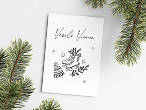 Papiernictvo - Vianočná pohľadnica - Korčule - 15932225_