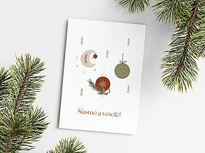 Papiernictvo - Vianočná pohľadnica - Vianočné Gule - 15932315_