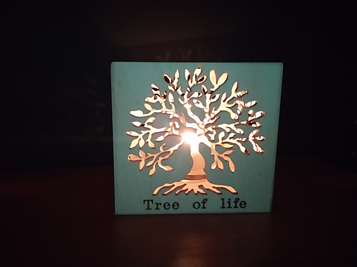 Drevený svietnik "Strom života"